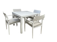 Hope- Portsea 5pc 900mm Sq Dining set White