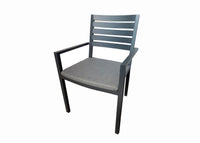 Trieste Cushion chairs- Gunmetal