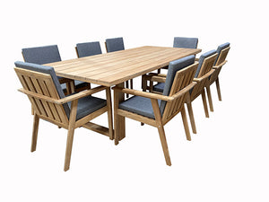 Laguna-Teakline 9pc Dining Set