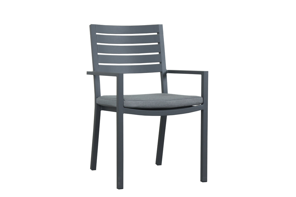 Trieste Cushion chairs- Gunmetal