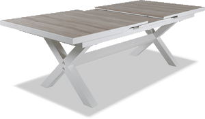 Justin Ceramic Auto Extension Table 2030/2635 x 1000 WHITE