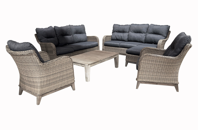 Bolsena 6pc Sofa - Triple - Anthecite