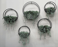 Circle Wall plantersBrown Large