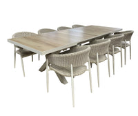 Woven-Justin Auto Ext 9pc Rect. Dining Sets