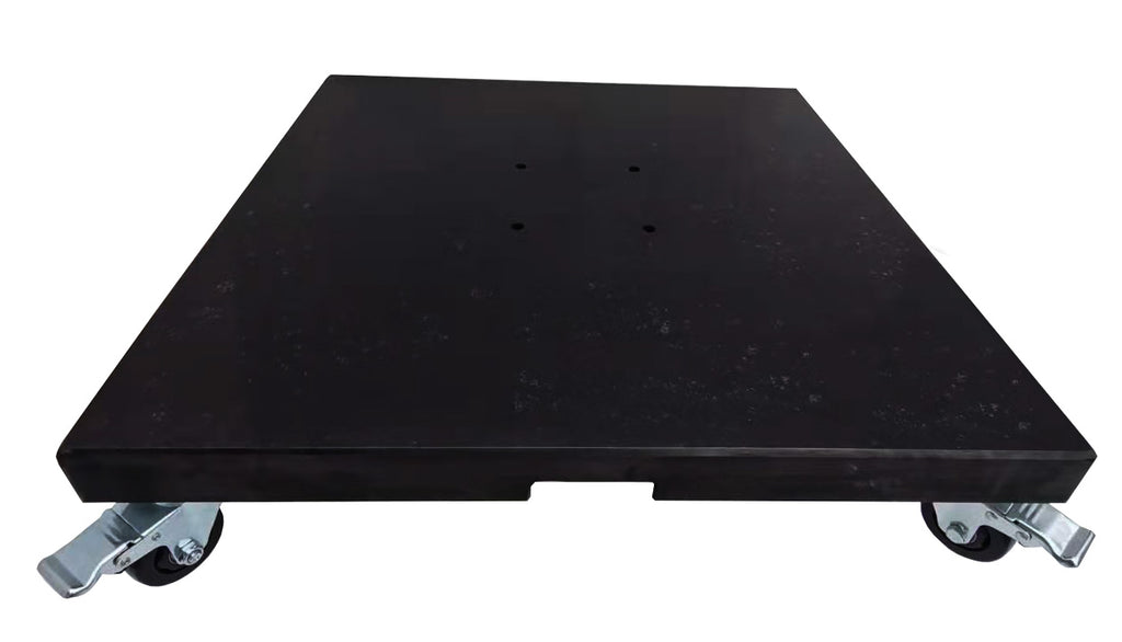 Umbrella Base - Granite base with wheels - Black 100kg