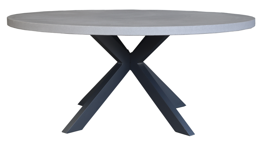 Portland 1700mm Round Table-Gunmetal