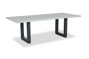 Portland 7pc 1800 x 1000mm Table Gunmetal