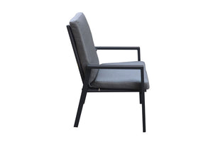 San Remo Cushion chairs Gunmetal