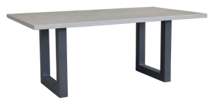 Portland 1800 x 1000mm Table Gunmetal