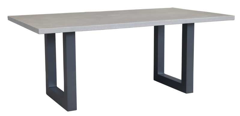 Portland 1800 x 1000mm Table Gunmetal