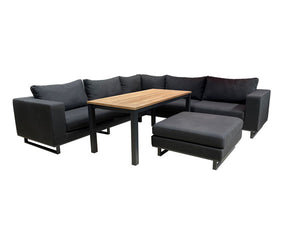 Riviera 4pc Corner Sofa Low Dining