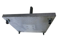 Umbrella Base - Granite base with wheels - Black 100kg